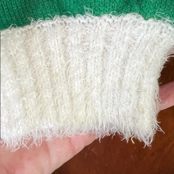 Grumpy Cat “Better Not Pout” Ugly Christmas Sweater, Hooded, SZ M Furry Trim - Picture 7 of 10